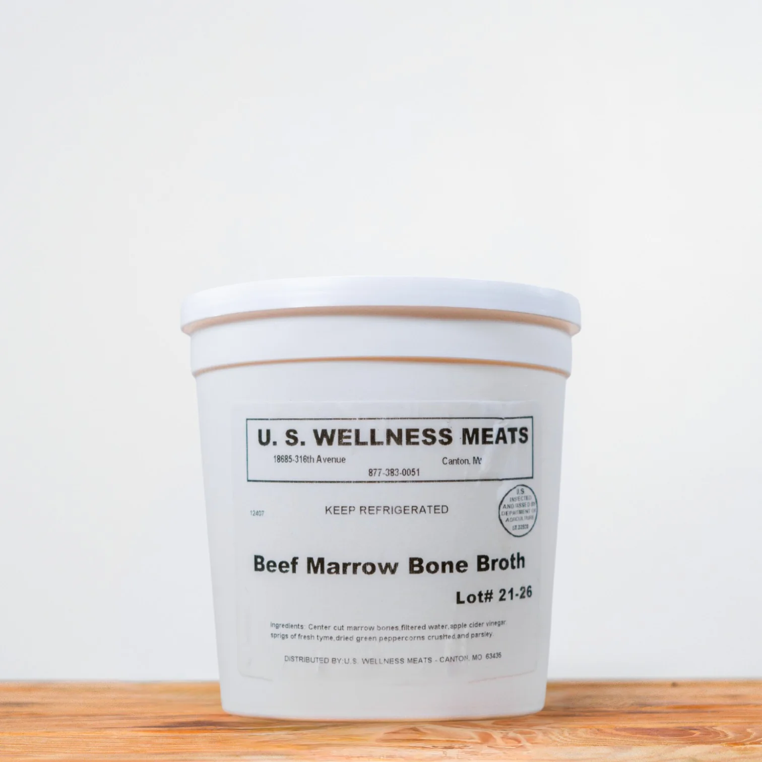 100% Grass-Fed, Grass-Finished Beef Bone Marrow Broth /lb
