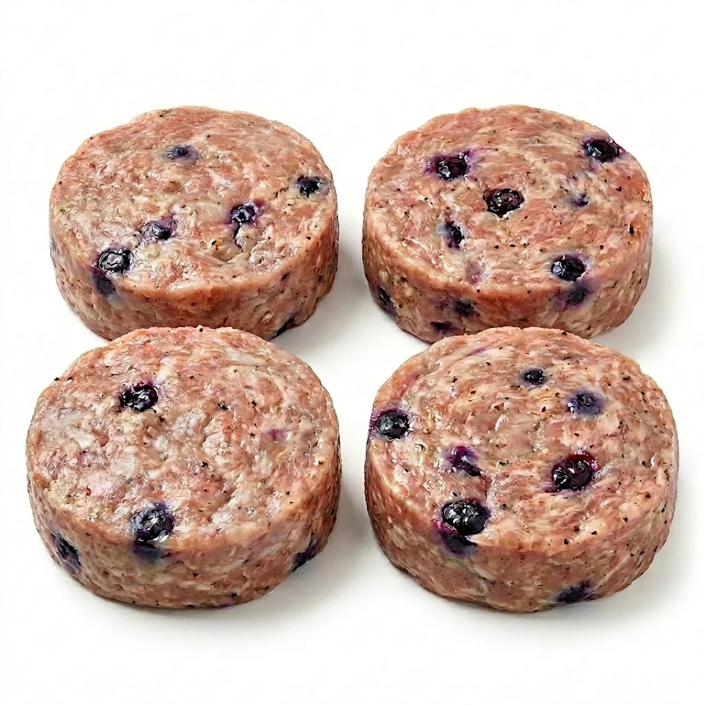 Pasture Raised Pork Maple Blueberry Sausage Patties /lb