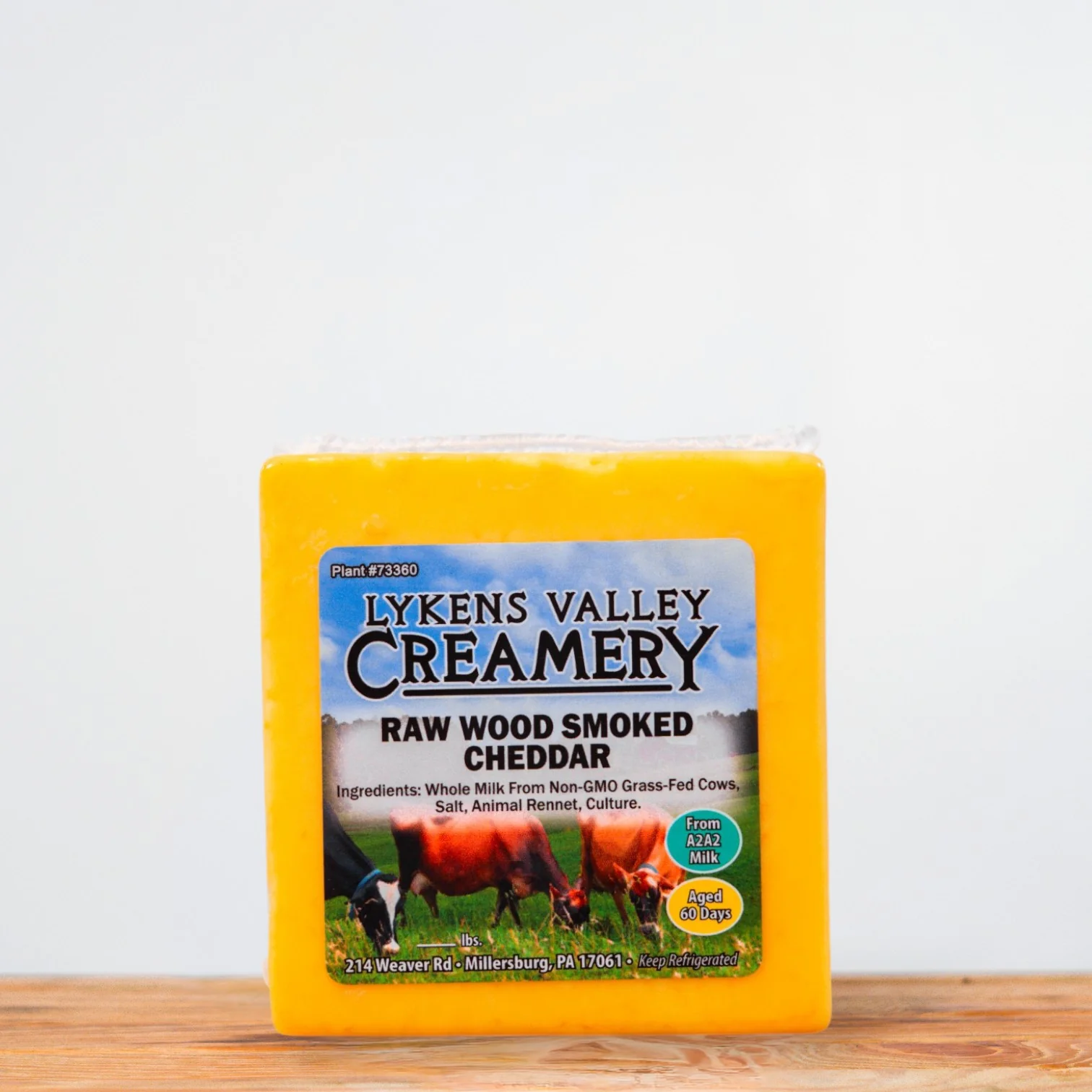 Raw Smoke Cheddar Cheese 1 lb