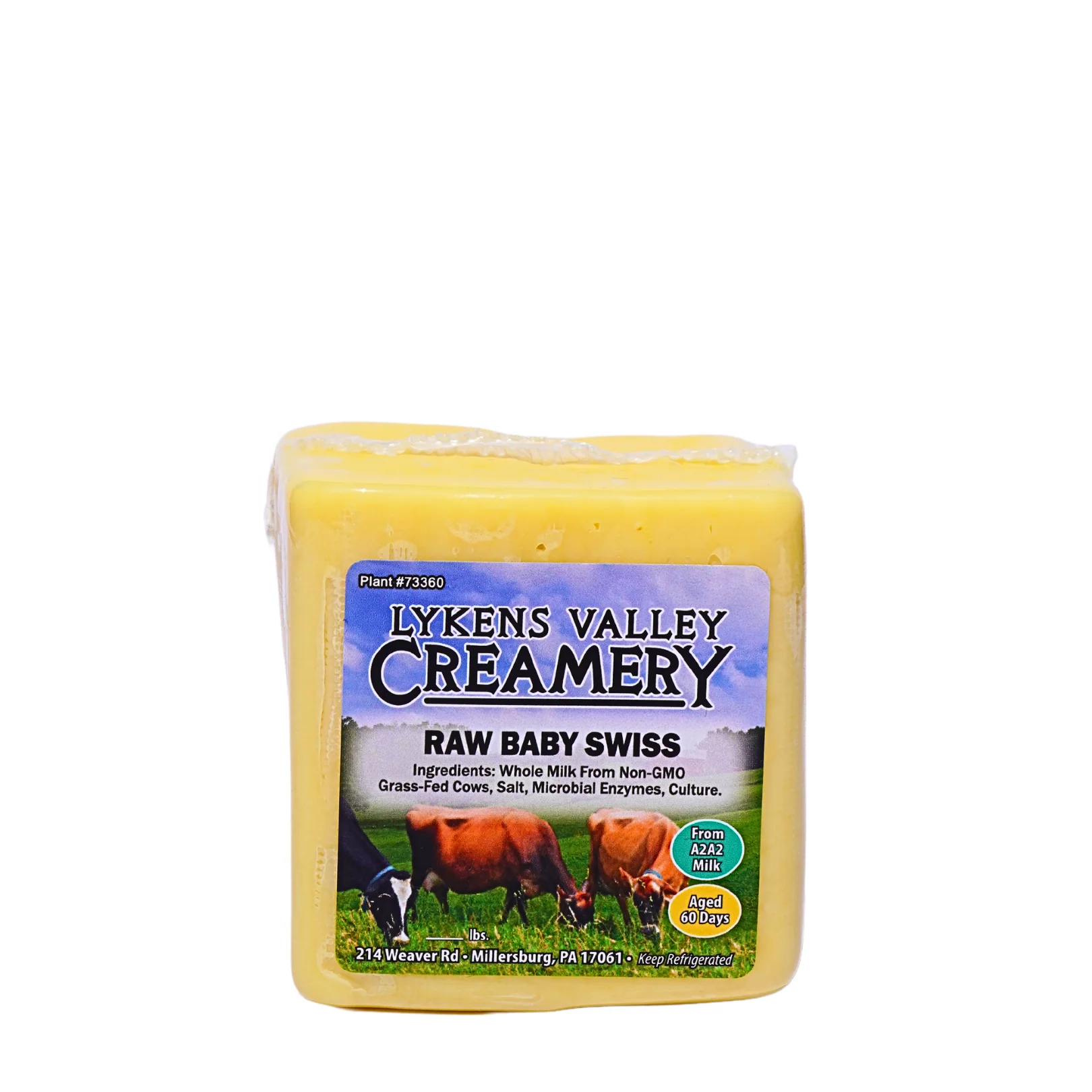 Raw Baby Swiss Cheese 1 lb