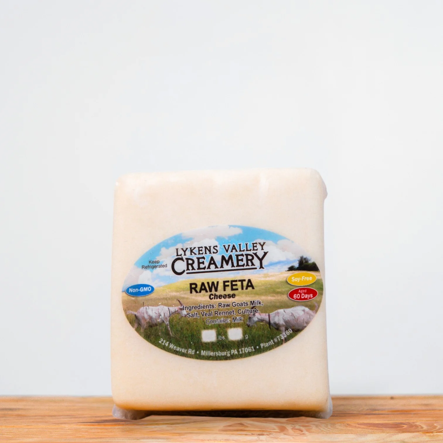 Raw Goat Feta Cheese Block | 1LB