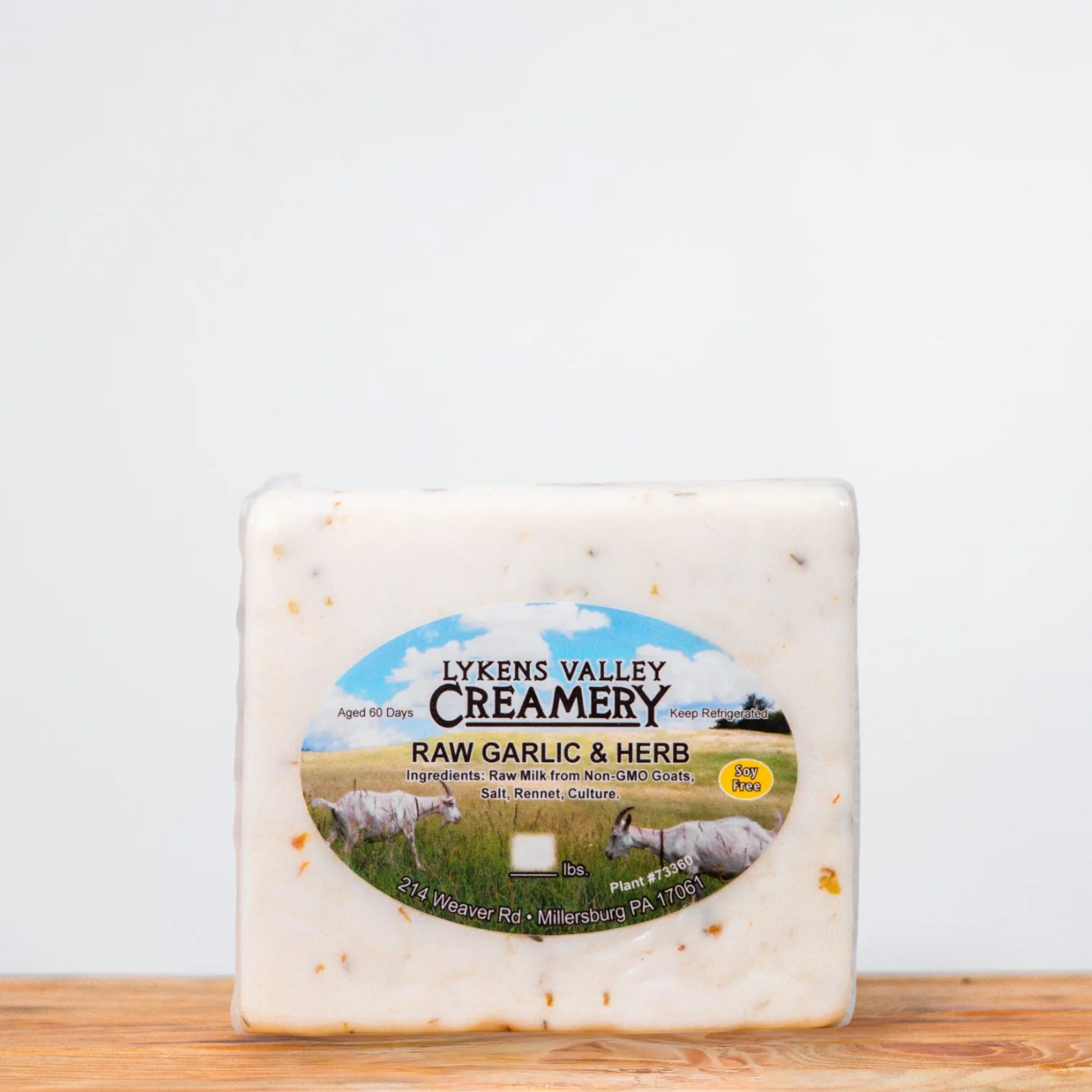 Raw Goat Garlic & Herb Cheese 1 lb