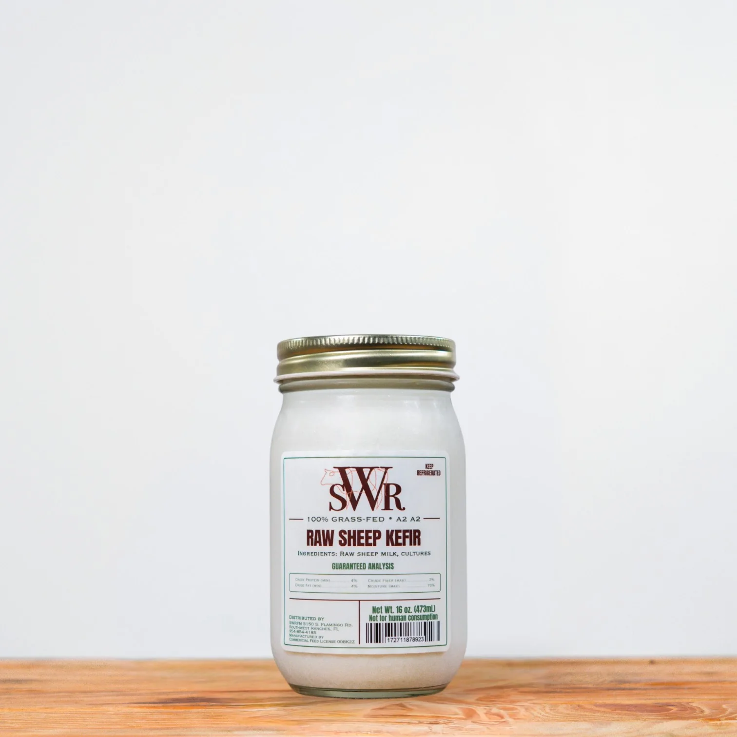 SWR Raw Sheep Kefir 16 oz